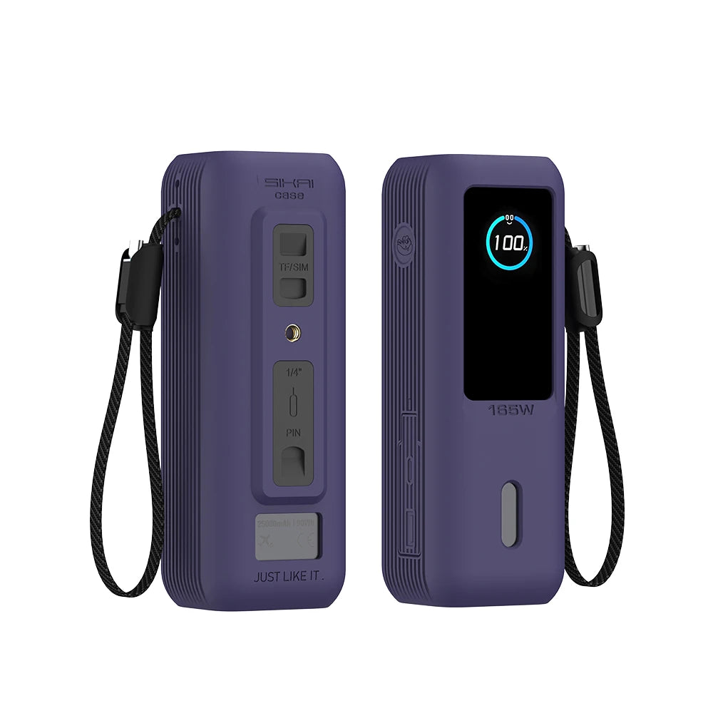 Étui de chargeur portable en silicone SIKAI pour Anker zolo 2in1165W PowerBank, housse antichoc