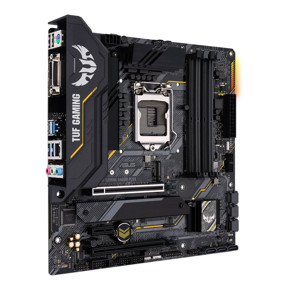 Carte mère ASUS TUF GAMING B460M PLUS mATX Intel B460 DDR4, SATA 6 Gbps, USB 3.2 Gen 1 128G LGA 1200 CPU