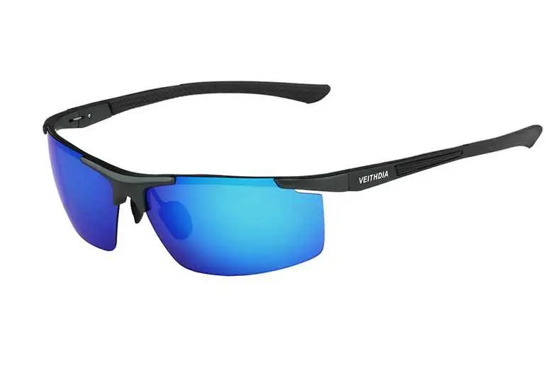 VEITHDIA aluminium magnésium hommes lunettes de soleil polarisées UV400 revêtement miroir lunettes de soleil en plein air lunettes pour homme accessoires 6588