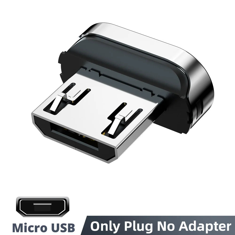 Conector de cable magnético, adaptador de cable para teléfono móvil Micro USB, punta magnética, cargador magnético, enchufe tipo C, adaptador para Huawei Android