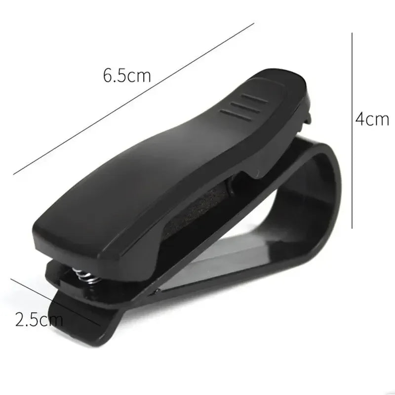 2 Pcs Universal Car Sun Visor Glasses Case, Sunglasses Holder Clip, Card Holder, Pen Fastener, Eyeglasses Box