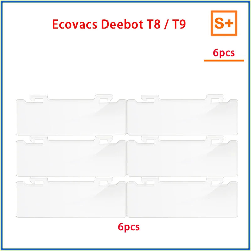 Dust Bag Parts for ECOVACS Deebot T9 AIVI T8 AIVI N8 Pro Robot Vacuum Cleaner, Main Side Brush, HEPA Filter, Replacement Accessories