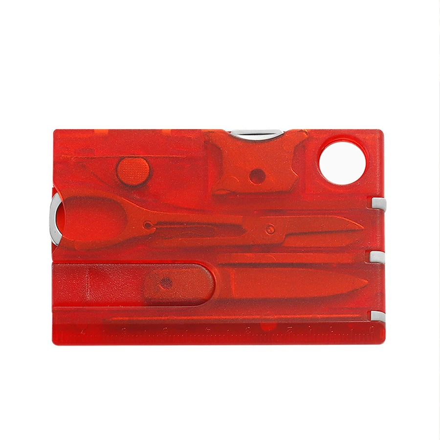 Multi-outils de poche Ultra fins 12 en 1, format carte de crédit, Camping en plein air, randonnée, équipement de survie, équipement EDC, cadeau