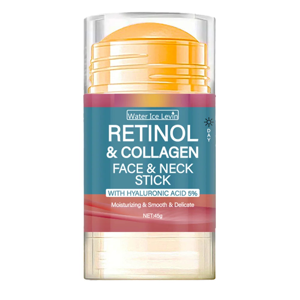 Bâton Soin Visage & Cou — Rétinol, Collagène & Acide Hyaluronique 5% Raffermissant
