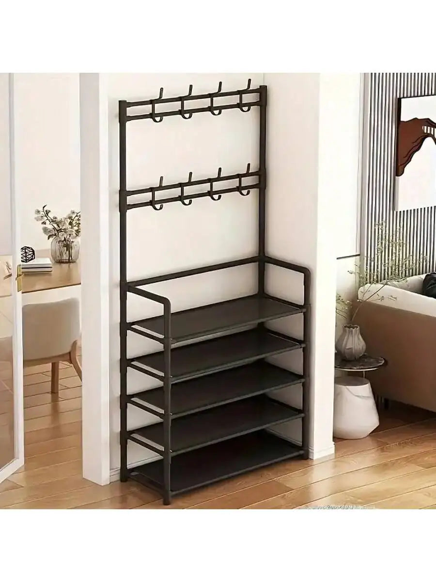 Insoles and shoe storage racks, all-new reinforced portable 5-tier hat rack with shelves - multi-functional living room, bathroom