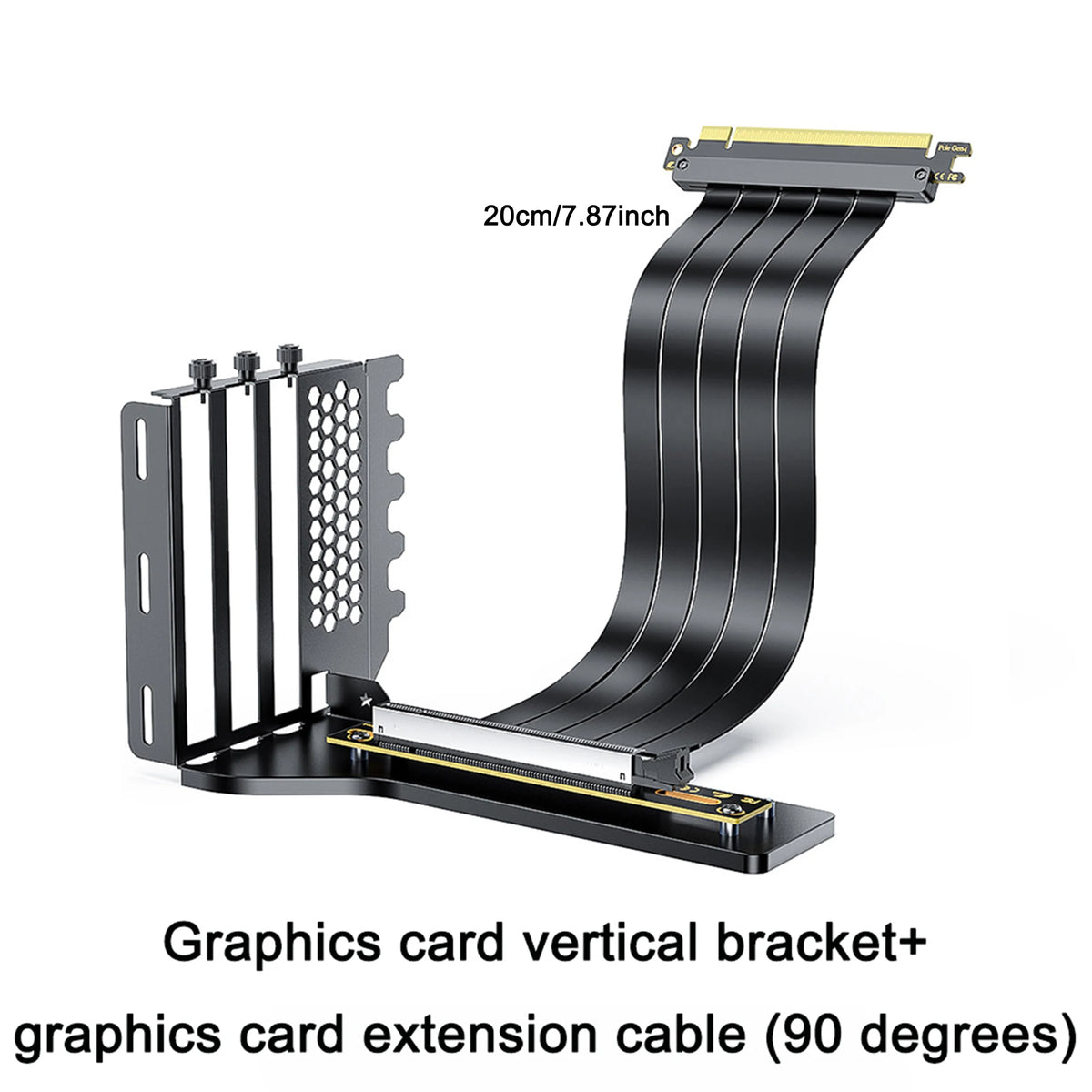 Câble Riser PCI-E 3.0/PCI-E 4.0 X16, carte vidéo, extension Flexible haute vitesse blindée EMI, rallonge PCI Express Gen 4 GPU