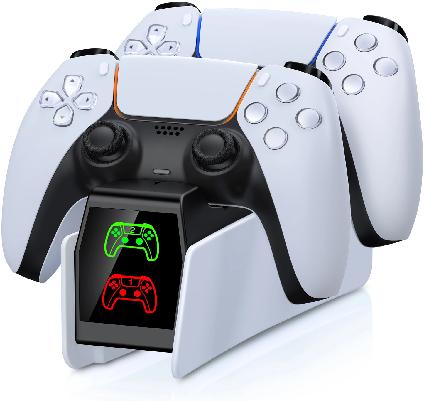 Station de charge pour contrôleur RGB — double chargeur rapide, indicateur RGB, support, station d'accueil manette de jeu