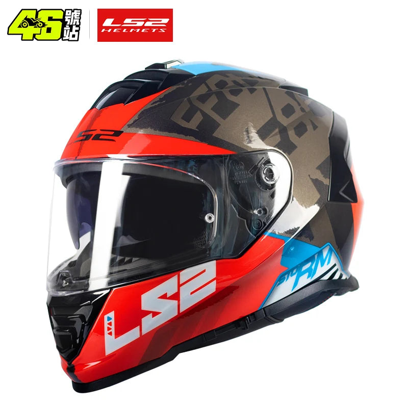 Casco de motocicleta integral LS2 STORM ff800, certificación ECE