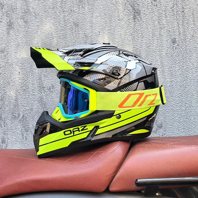 Casque moto adulte hors route — course classique, modulaire, homme et femme