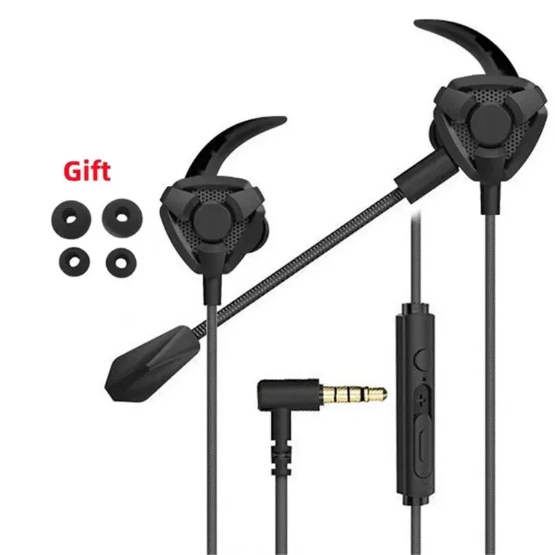 Casque gamer filaire avec micro — écouteurs jeu, téléphone, tablette, ordinateur portable, universel (v4)
