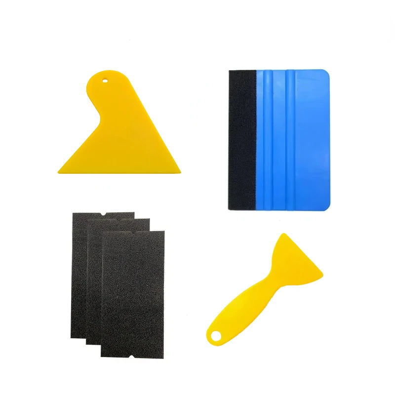 Juego de herramientas para envolver coches, juego de láminas automotrices, herramientas para envolver vinilo, espátula, raspador, cuchillo de corte para juego de herramientas de película para envolver coches