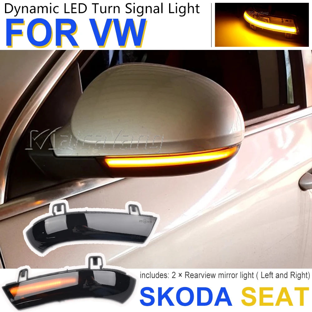 Clignotant Dynamique LED Voiture Effet Eau Courante — Universel