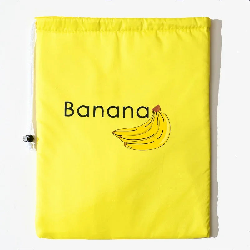 Bouche Conservation Isotherme Réutilisable — Bananes Laitues Légumes Fermeture Cordon