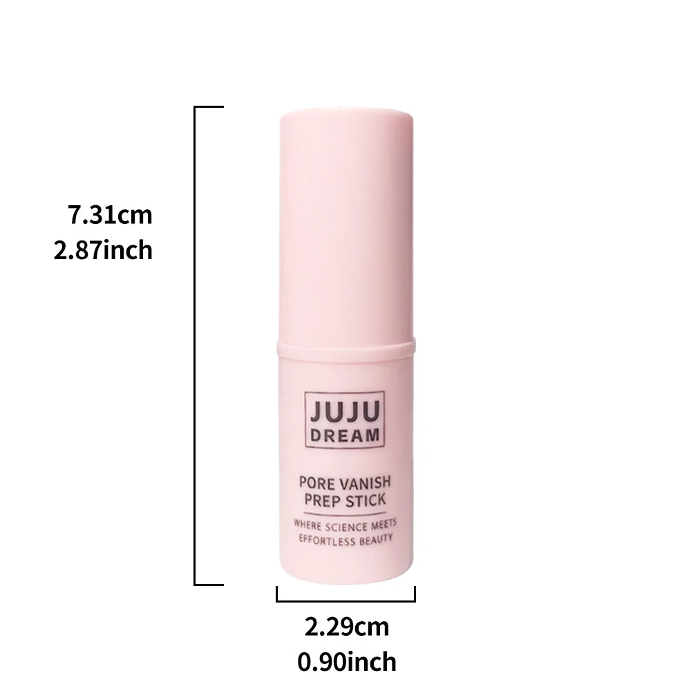 JUJU DREAM Pore Vanish Prep Stick - Barra preparadora para minimizar los poros, prebase de maquillaje facial, control de grasa, para un maquillaje suave