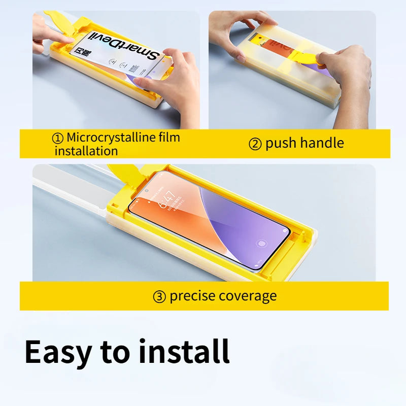 Protecteur d’Écran Film Souple Anti-Empreintes — Compatible Smartphones Android