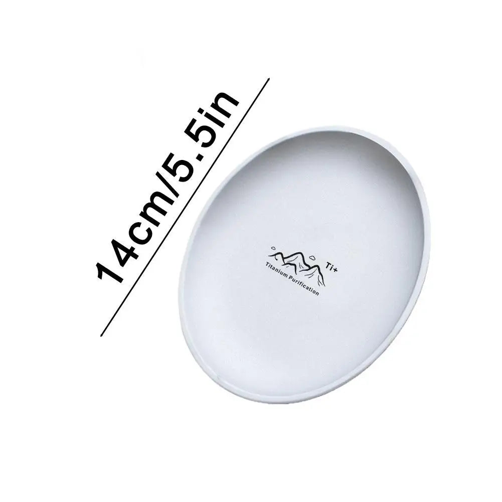 Camping Plaque de camping ultra légère en titane | Vaisselle de salle à manger extérieure empilable | Pour sac à dos randonnée pique-nique barbecue