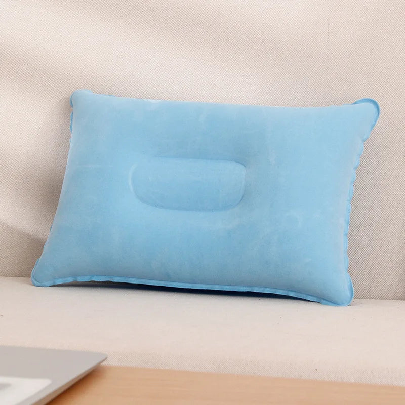 Supporte le cou et la taille Oreiller gonflable confortable pour une utilisation en extérieur, adapté aux bureaux, voitures, camping, randonnée et sieste