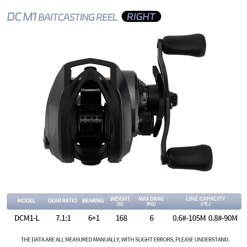 DEUKIO nouvelles roues de pêche à courant continu moulinets de Baitcasting électriques à la carpe 6 + 1BB 7.1:1 rapport de vitesse moulinets de coulée d'eau salée