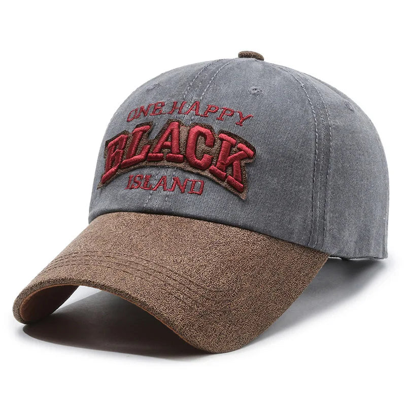 Gorra de béisbol FS Green Brown Letter para hombres, gorra snapback de hip-hop para mujeres, gorra vintage de camionero callejera, gorra de golf de moda