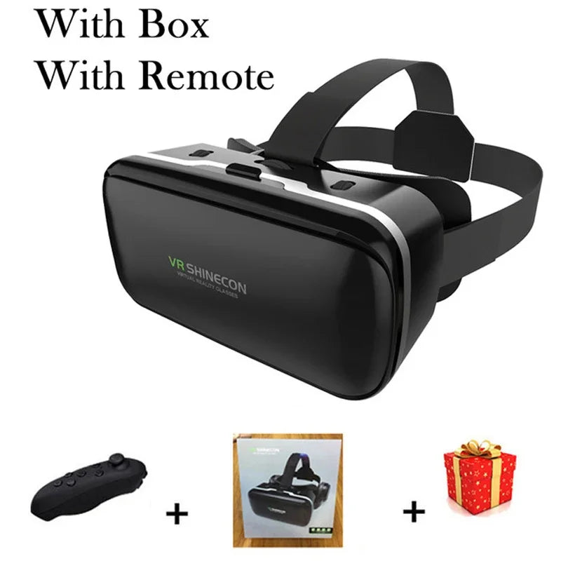 VR Shinecon 10.0 Gafas 3D Casco de realidad virtual para Smartphone Gafas de teléfono inteligente Casco Viar binoculares de videojuegos