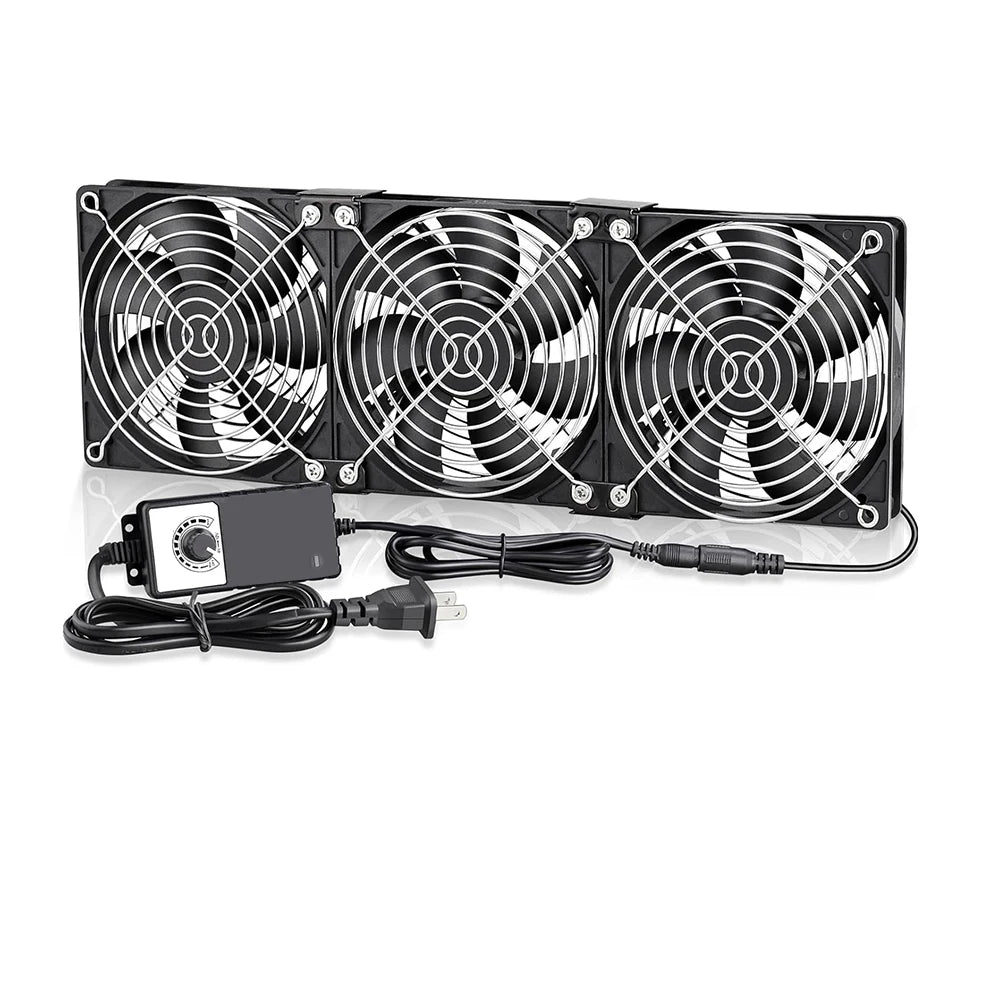 Ventilateur Refroidissement 120mm 3000 RPM avec Contrôleur Aierwill — Serveur, GPU, BTC Mining, 12V/220V