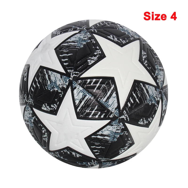 Balones de fútbol de alta calidad, tamaño oficial 4/5, material de PU, equipo de portería sin costura, juego de partido al aire libre, entrenamiento de fútbol