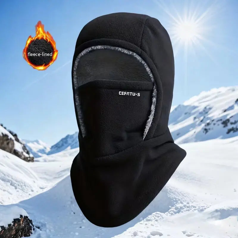 Cagoule Polaire Cyclisme Coupe-Vent Thermique — Ski Homme Femme Chapeau Chaud