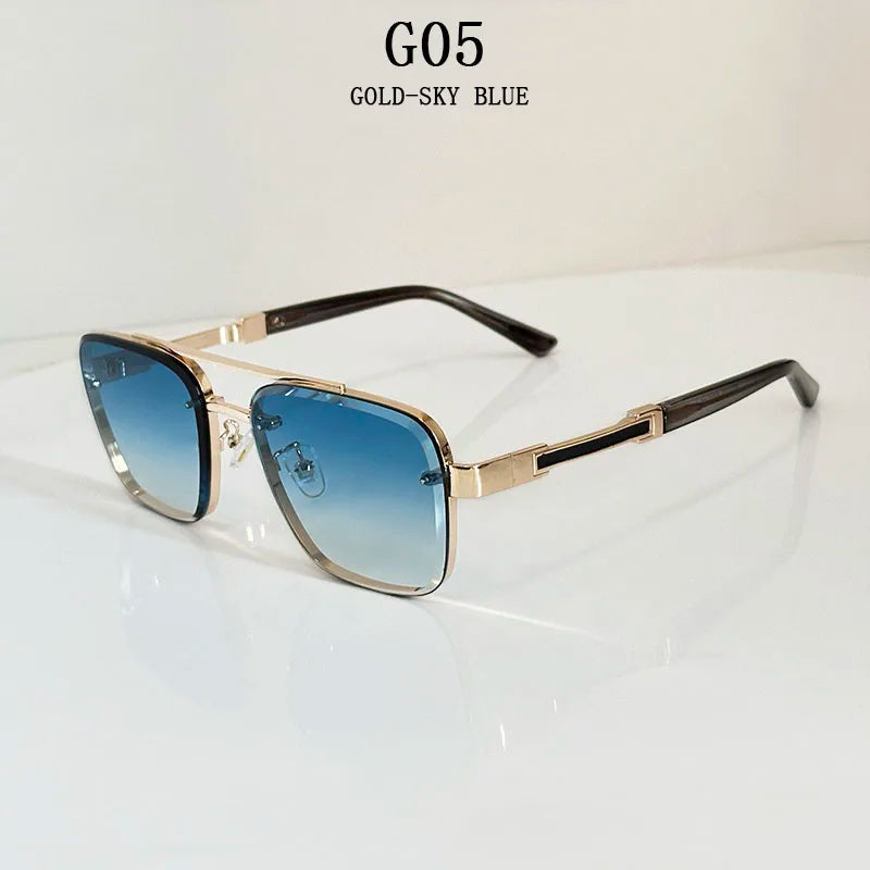 Lunettes de soleil pour hommes vintage carrées — femmes, rétro, mode