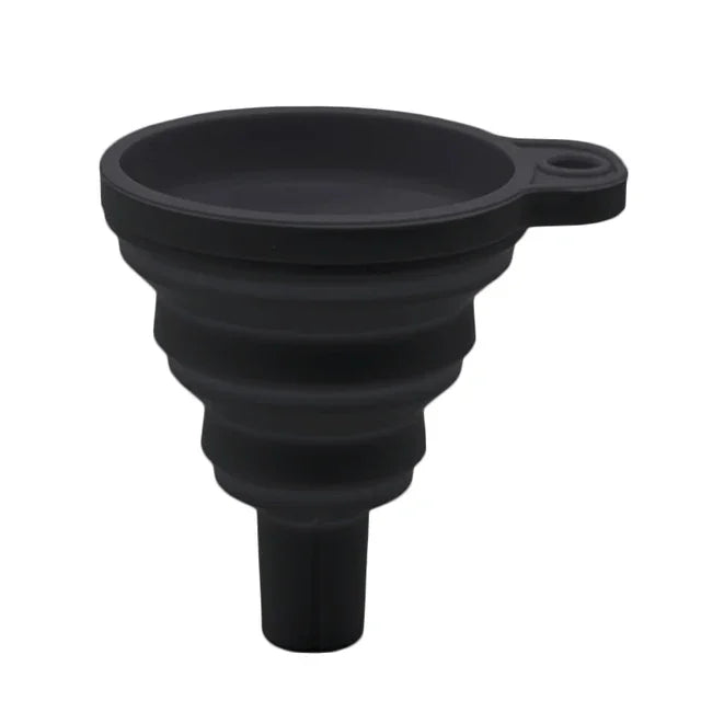 Embudo universal de silicona para líquidos, plegable y portátil, para coche, agua caliente