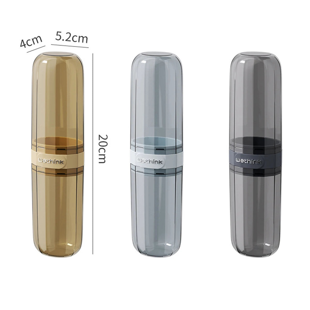 Estuche protector portátil para cepillo de dientes y pasta dental, soporte de viaje, caja de almacenamiento para acampar, protege el cepillo de dientes y la pasta dental de la suciedad y los daños