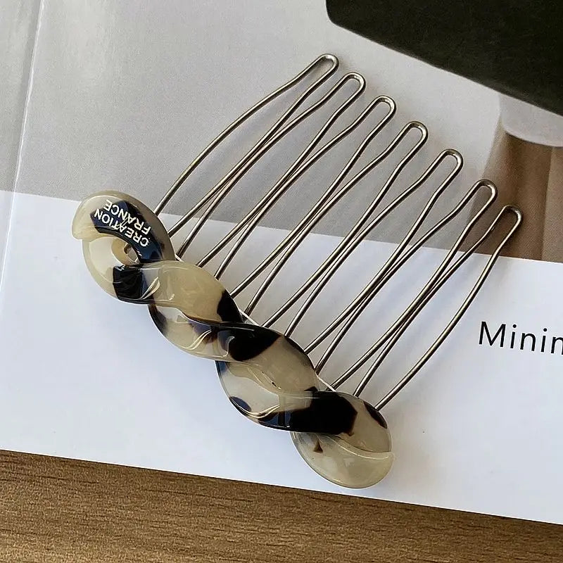 Peine de pelo trenzado, horquilla de nuevo estilo, clip de pelo lateral, elegante pinza de pelo, peine de cabeza para niña, accesorios para el pelo, Pinzas Para El Cabello