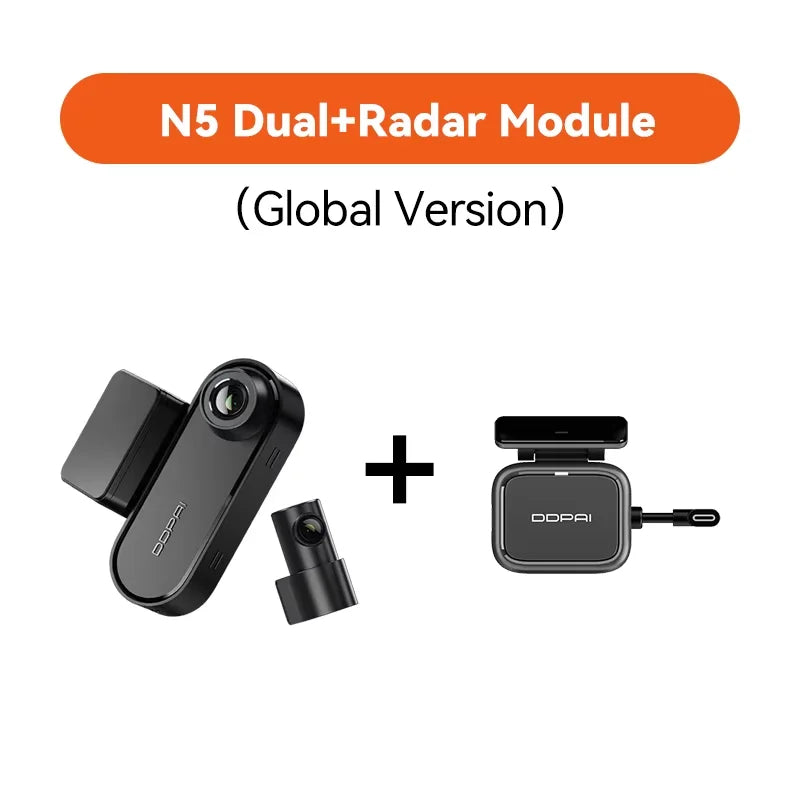 Dashcam double 4K avant et arrière — Ultra HD, NightVIS, ADAS, GPS, enregistrement automatique