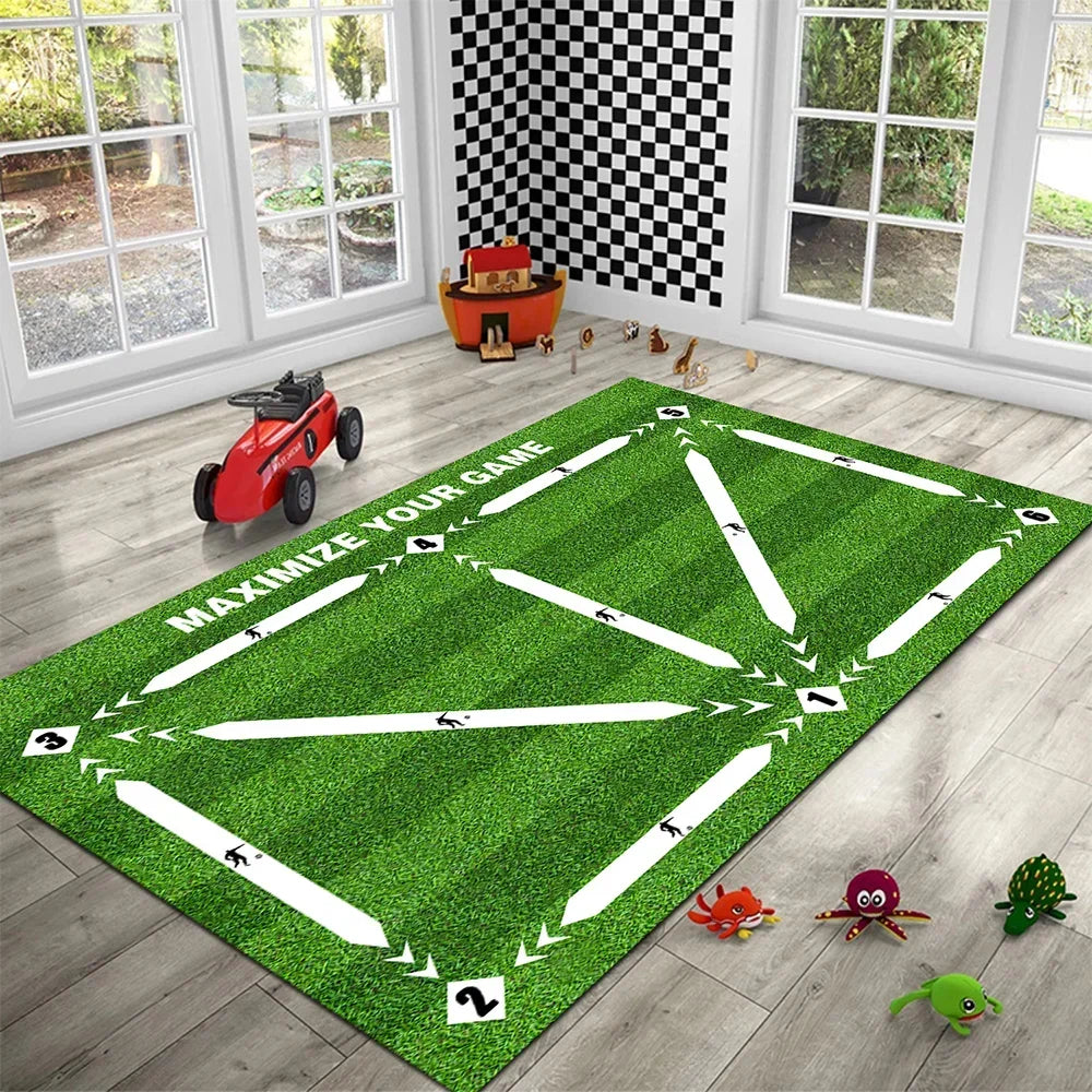 Tapis d’Entraînement Football Antidérapant Pliable — Enfants & Adultes