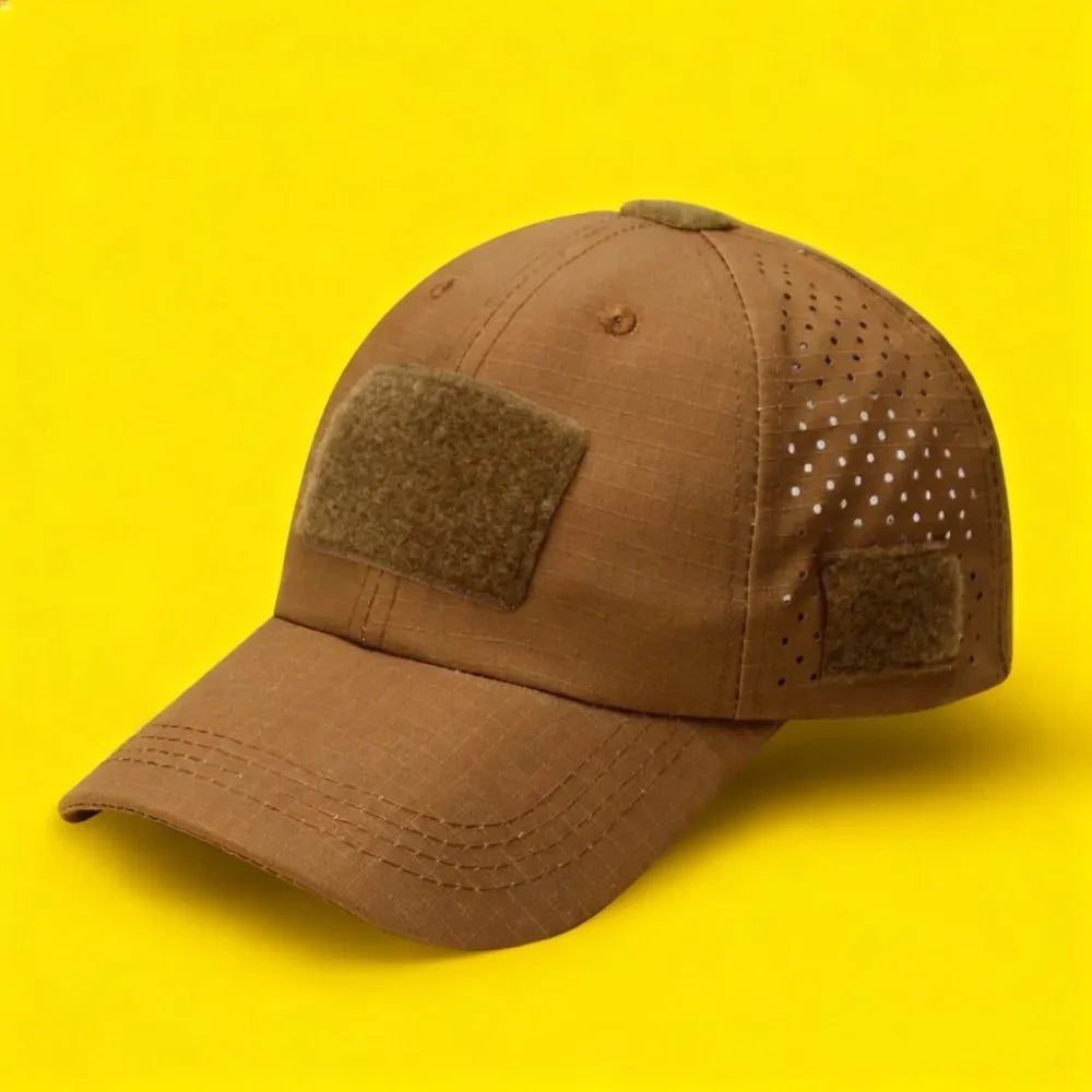 Casquette de baseball camouflage respirante, chapeau de protection solaire pour sports de plein air, chasse, randonnée, camping, pêche