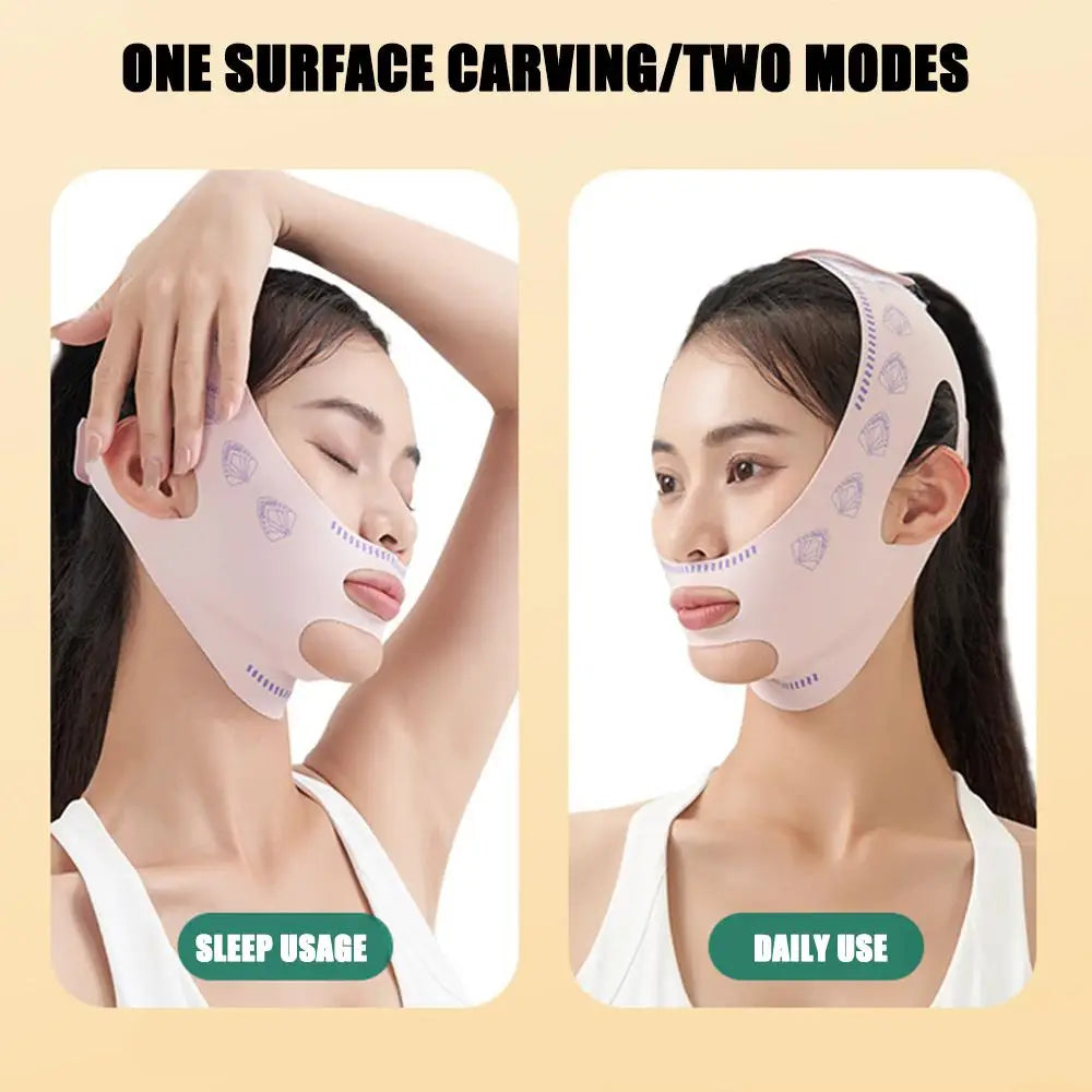 Venda adelgazante para papada y mejillas, V Shaper, mascarilla de línea V, lifting facial, banda antiarrugas, mascarilla para dormir, belleza, salud