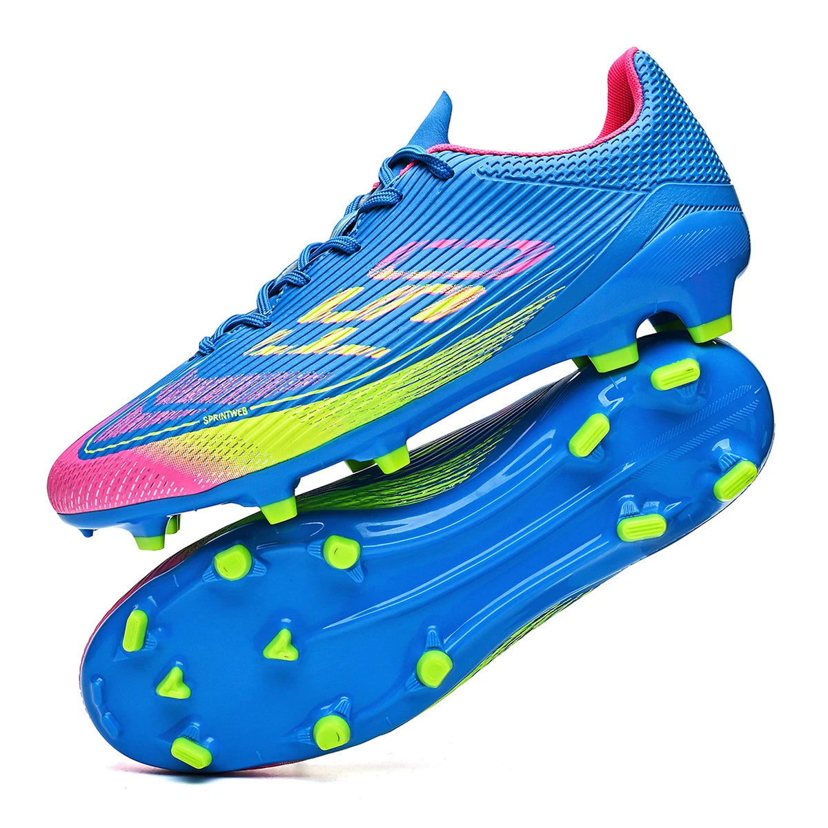 Chaussures de Football AG/FG Crampons Longs TPU — Antidérapantes Unisexe