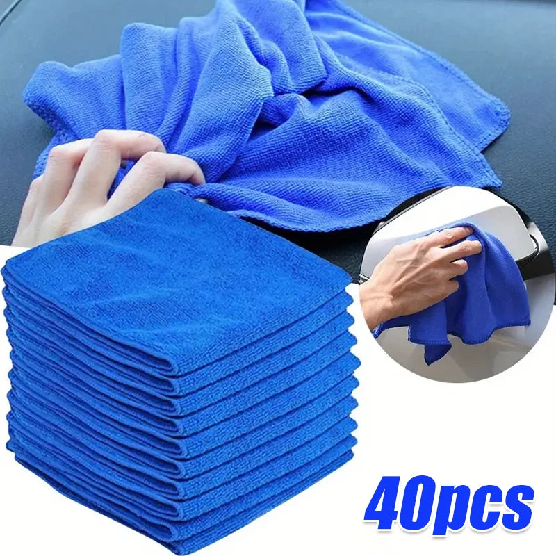 Toallas de Microfibra para Lavado de Coche, 10 Piezas, Toalla de Limpieza para el Hogar, Pulido de Detalles Automotrices, Herramientas de Limpieza para el Hogar