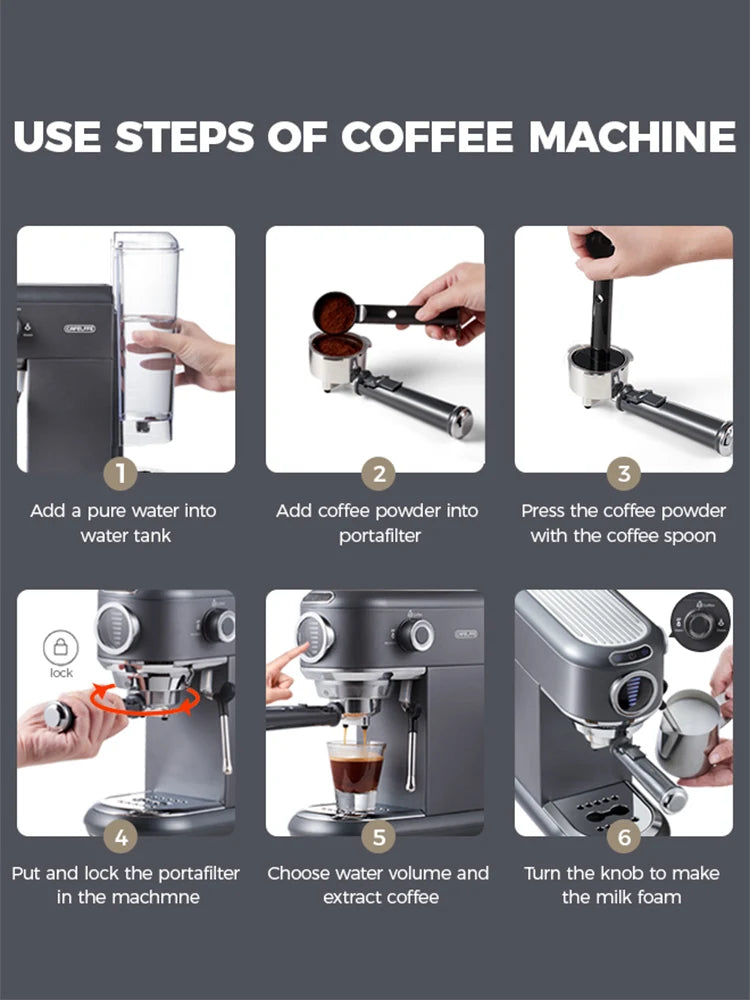 Cafetera Cafelffe 4 en 1, máquina de café, capuchino, Dolce Gusto, Nespresso, cápsulas, expreso, monodosis ESE, café molido. Regalo para amantes, papá, mamá