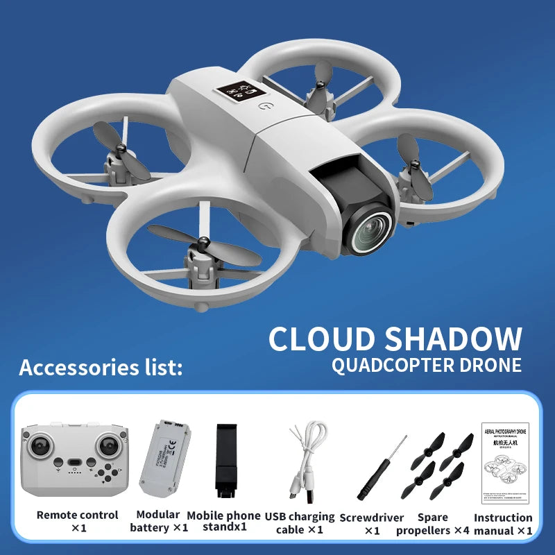 New H135 Mini Drone WIFI FPV Professional Hover 4K Camera Pocket Colorful Lights RC Aircraft Foldable Quadcopter RC Toys Gifts