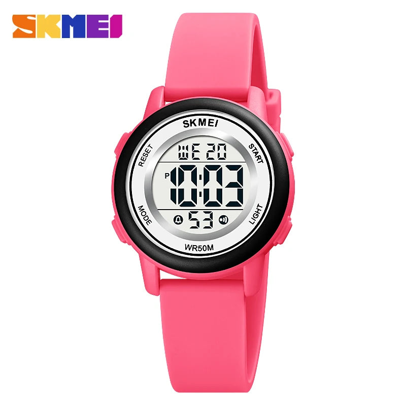 SKMEI 1721 Waterproof Children's Electronic Watch Boy Girl Colorful Sports Kids Digital Shockproof Children's Watch