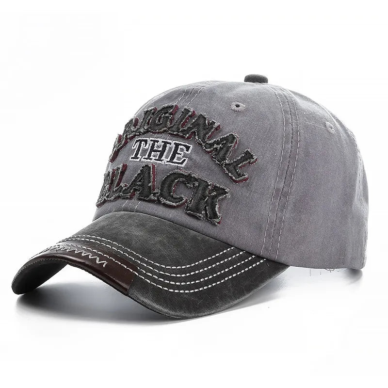 Gorra de béisbol negra original de algodón lavado de alta calidad, gorro con visera para hombres y mujeres, Gorras casuales, gorra bordada, sombrero de papá, 2022