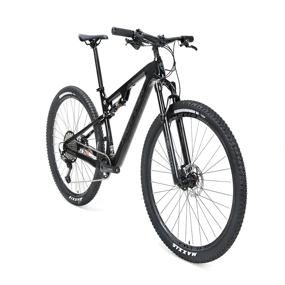 Frenos de disco hidráulicos TWITTER OVERLORD M6100-12S, suspensión completa de grado AM T900, bicicleta de montaña de fibra de carbono, 27,5/29 pulgadas * 15/17/19/21 cm