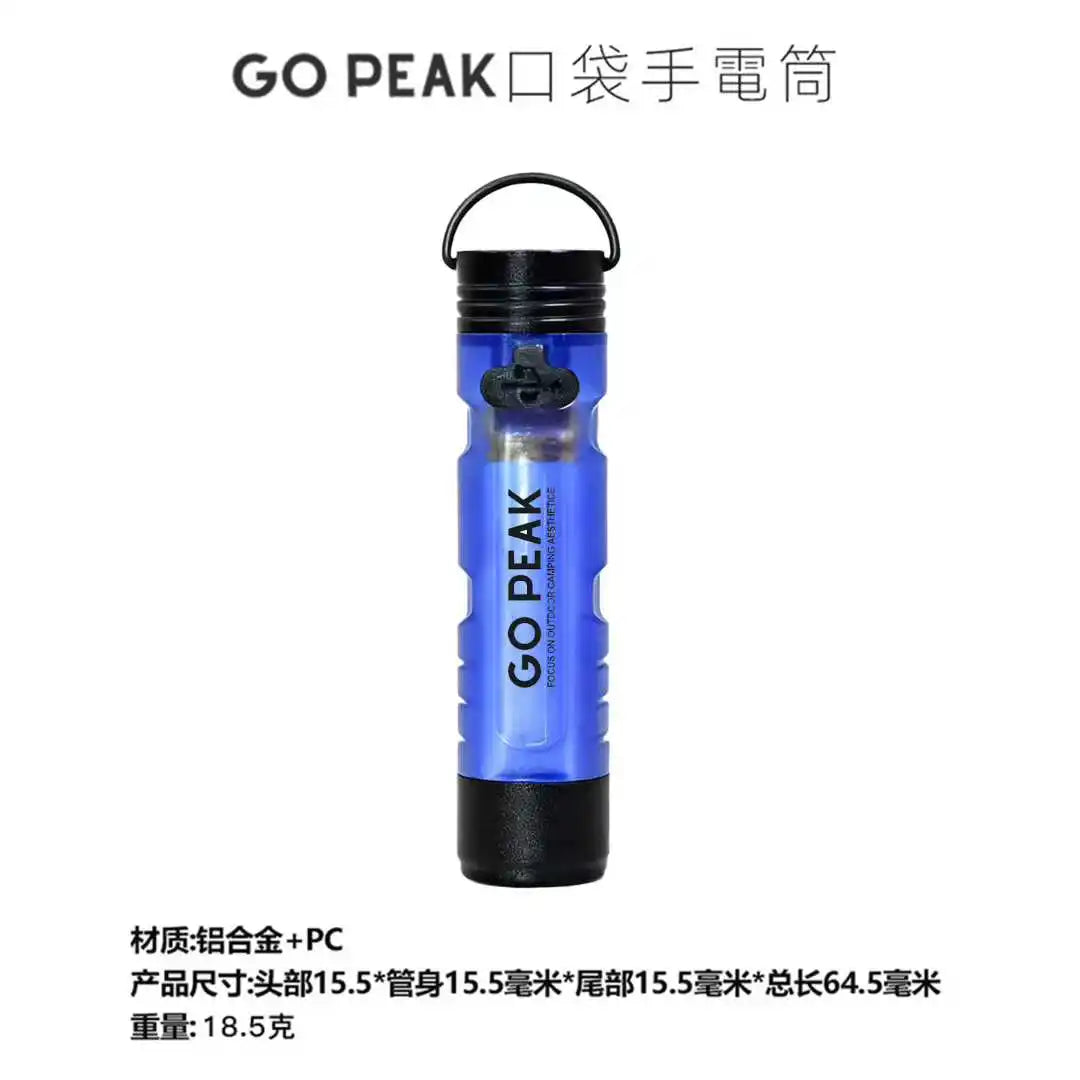Mini Lampe Torche Gopeak LED de Poche — Clip Clés & Casquette, Rechargeable USB, Camping