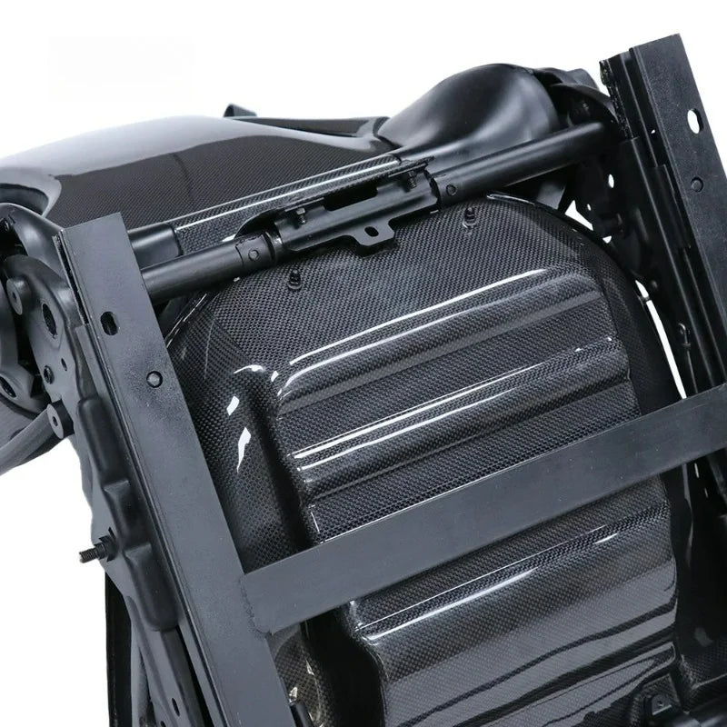 Siège de course en fibre de carbone réglable — durable, supercar, cuir