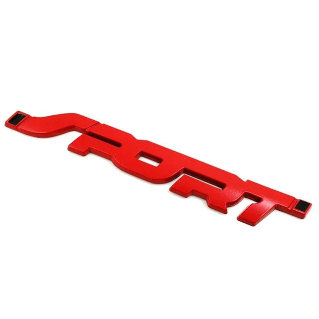 Accessoires de voiture autocollant style métal 3D Chrome noir Auto coffre de voiture course Sport mot lettre Logo emblème Badge autocollant