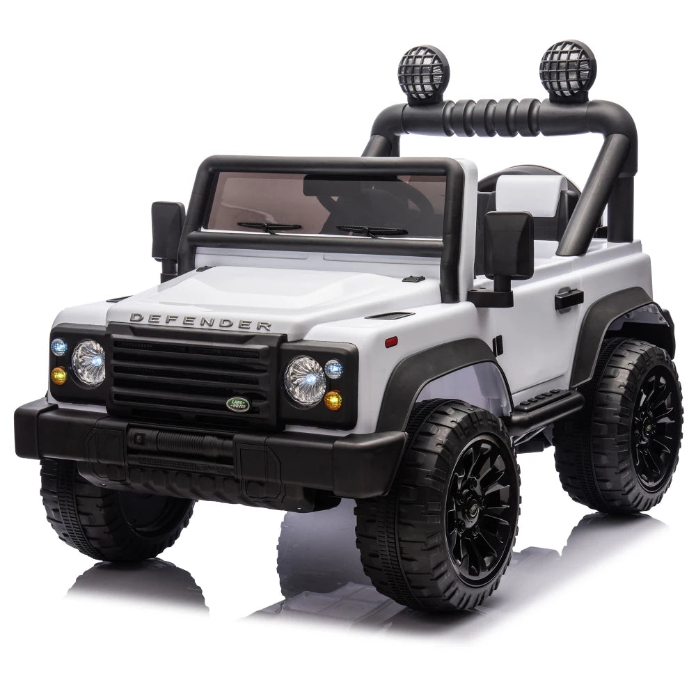 Licensed Land Rover Defender 2015 90, 24V for children, XXL car with parental control, 2wd, four-wheel suspension, Bluetooth, MP3, music