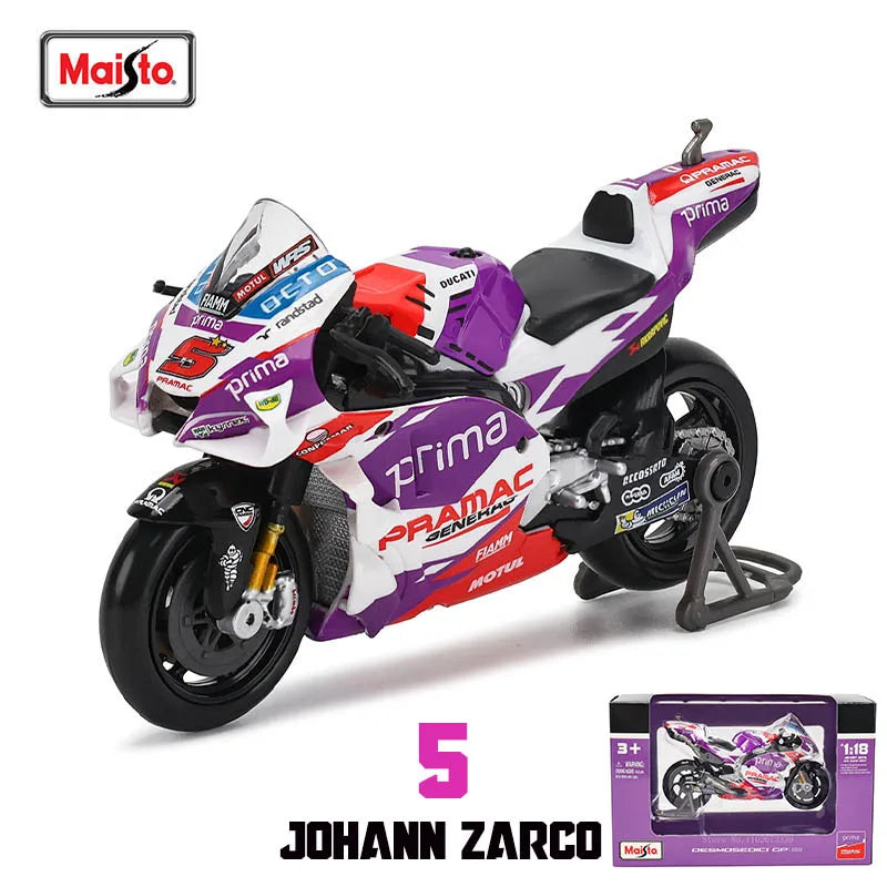 Modèle Réduit Moto GP 1:18 Champion 2024 — Alliage Moulé, Collection & Cadeau