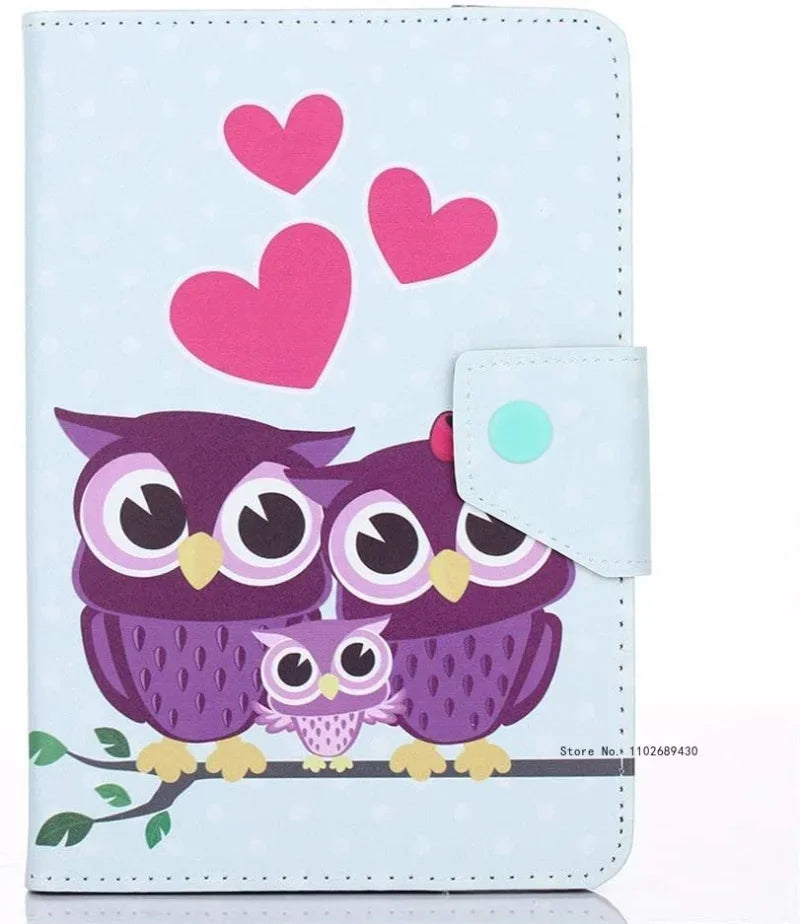 Estuche universal para tableta de 7" 8" 10.1", funda para tableta de 8 pulgadas 10 pulgadas, cubierta de soporte de cuero PET para Android/iOS/Windows de 7-10.5 pulgadas Capa