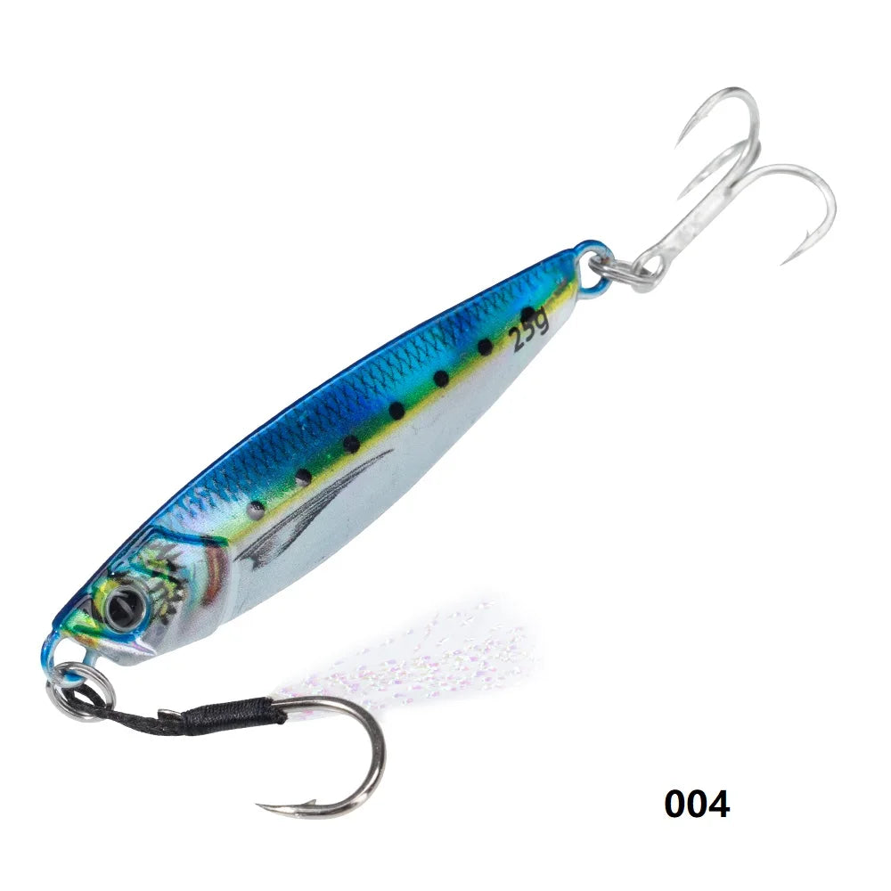 Hunthouse-Leurre métallique rigide coulant, appât Élidéal pour la pêche en eau salée, au brochet ou au bar, 7 à 80g