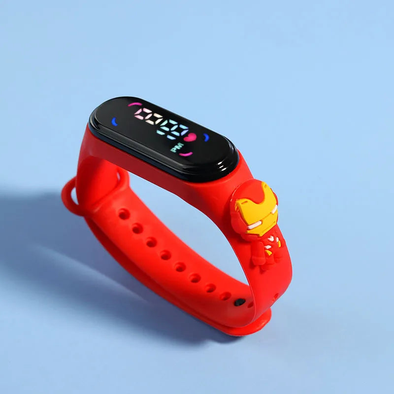 Reloj deportivo impermeable para niños, reloj SpidSuffolk Butter para niñas, pulsera electrónica, reloj táctil LED, de moda